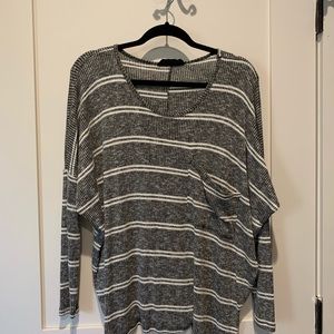 Audrey 3+1 Striped Long Sleeve Sweater